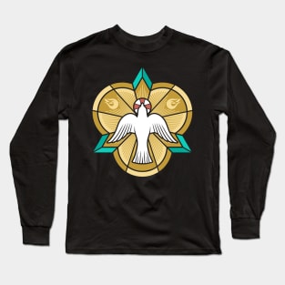 The image of a dove - a symbol of the Holy Spirit of God Long Sleeve T-Shirt